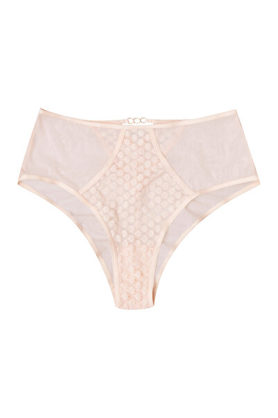 ESOTIQ Women's Briefs High Waist Panties Mesh & Lace Details Hipster Style | Ohara