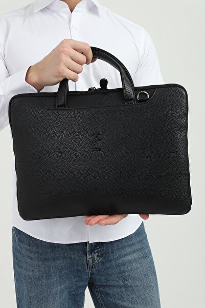 en deri Black MacBook and Notebook 13-14 Inch Compatible Laptop and Briefcase