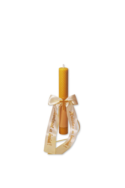 Dapis Transilvania Lumânare din ceară strălucitoare H26 D 3,5 cm