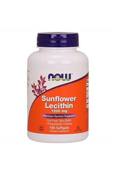 Now Sunflower Lecithin 1200 mg with Phosphatidyl Choline, 200 Softgels