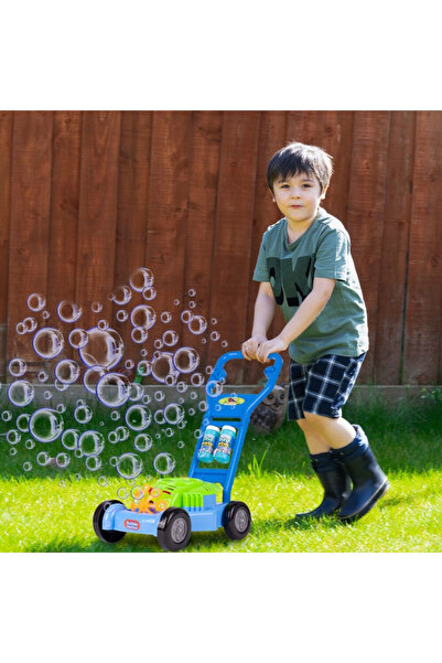 MalPlay Bubbles Lawn Mower, generates soap bubbles, with Music and 2 118ml refills included, 26