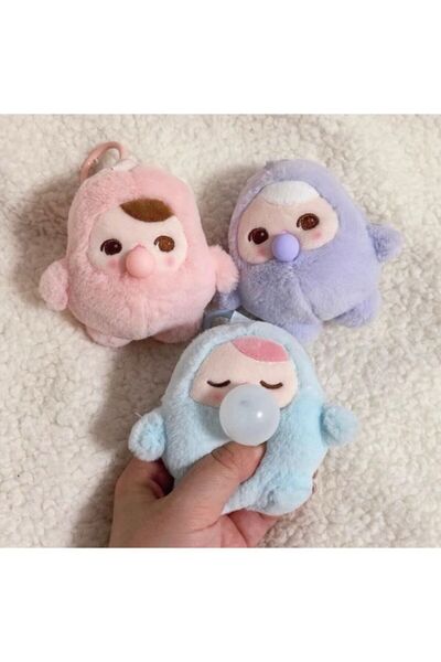 TRUST STORE Beanie Bubble up Plush Keychain Cute and Soft