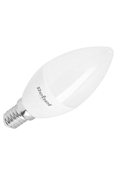 Rebel Bec LED E14 5W, alb cald, 3000K, capacitate mare, durată lungă de viață