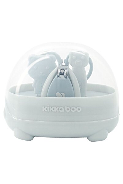 Kikka Boo Baby manicure set – scissors, nail clipper, file and tweezers, Bear Blue