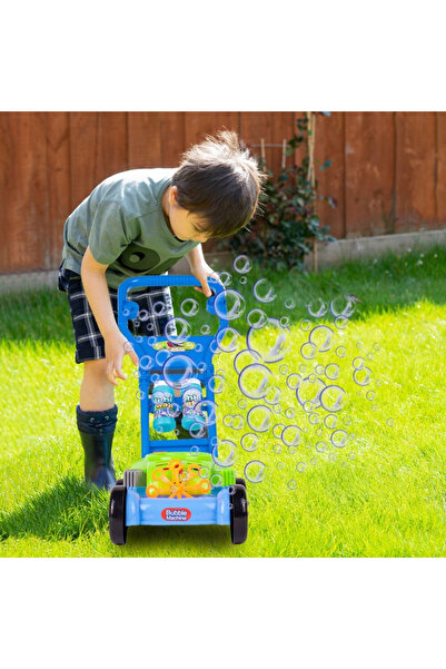 MalPlay Bubbles Lawn Mower, generates soap bubbles, with Music and 2 118ml refills included, 26