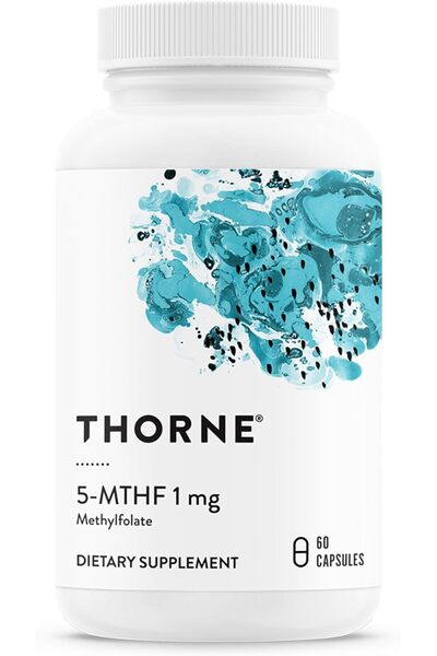 THORNE RESEARCH THORNE 5-MTHF 1mg Methylfolate (Active B9) - 60 Capsules
