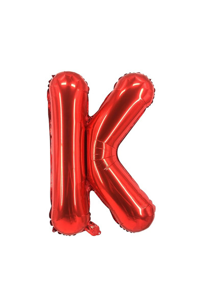 SDEPOT balon folie metalică, litera K, roșu, 40 cm
