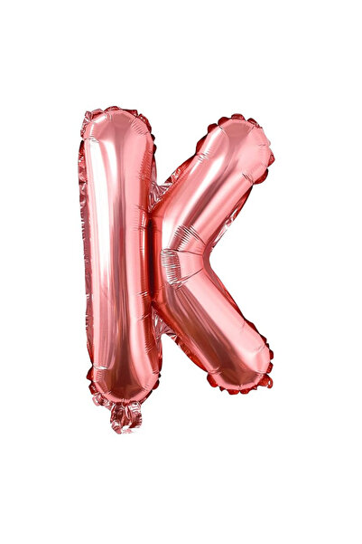 SDEPOT Balon folie metalică SDEPOT, litera K, auriu roz, 40 cm