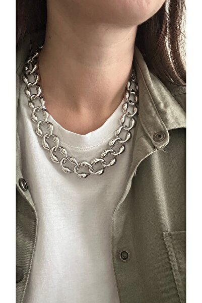 mibrillo Thick Auger Model Drop Necklace