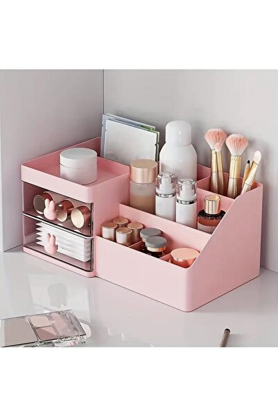 Blackstar Makyaj Organizeri Çekmeceli Pembe
