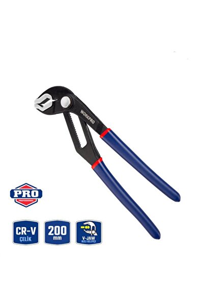 Workpro WP231086 200MM CR-V Profesyonel Ayarlı Düğmeli Fort Pense