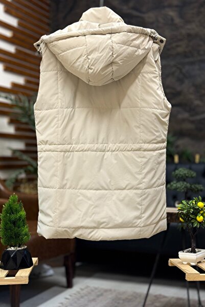 sahnemoda Sleeveless hooded long imported vest