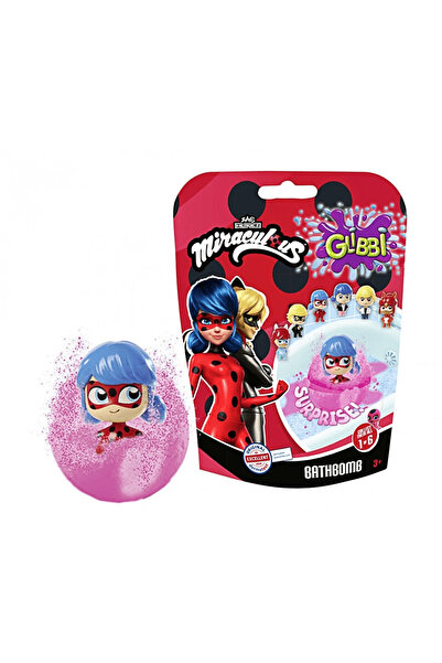 Glibbi Bomba de baie cu jucarie surpriza Miraculous, 6 modele, Multicolor
