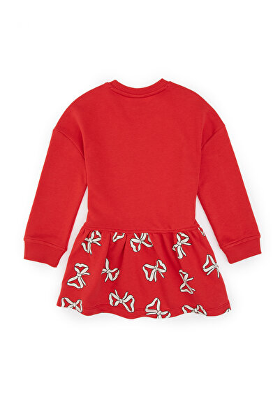 U.S. Polo Assn. Girl's Red Knitted Dress 50318063-Vr030