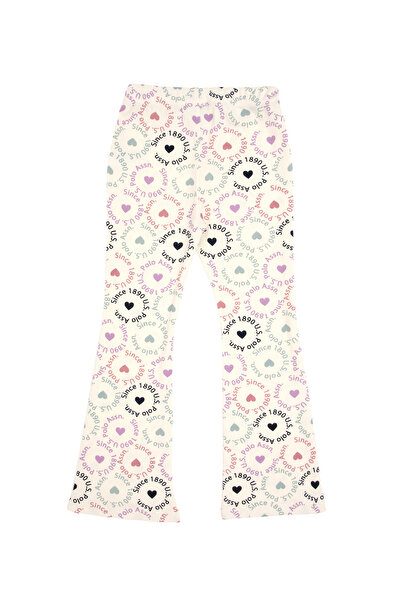 U.S. Polo Assn. Girl's Cream Tights 50318086-Vr256
