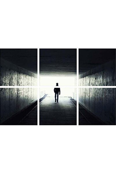 Sasb Frameless 6-Piece Multicolor Wall Art Panel