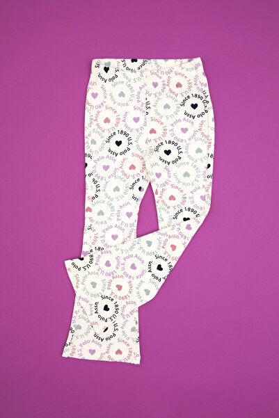 U.S. Polo Assn. Girl's Cream Tights 50318086-Vr256