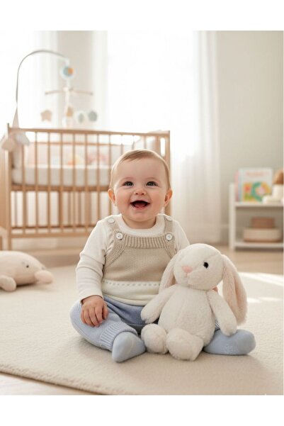 Luna Kids Store Çizgili Düğme Detaylı Bahçıvan Tulum