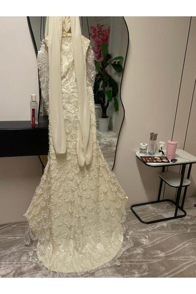 ADORA Full embroidered long evening dress