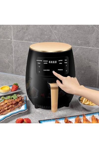 Cyber Air Fryer, 6L Capacity, Multifunctional, Digital Touch, 2400 Watts, Black