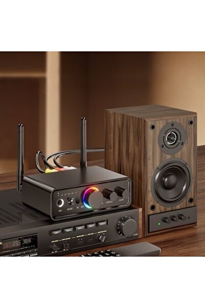 AdyMel Bluetooth 5.3 Adapter, Hi‑Fi TX/RX, USB, Optical, Coaxial, RCA, 3.5mm AUX, Black