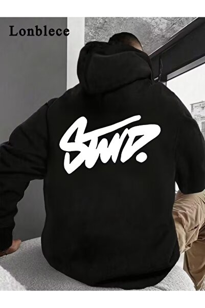 Flaubert سترة رياضية كبيرة الحجم للرجال مطبوعة بثلاثة خيوط