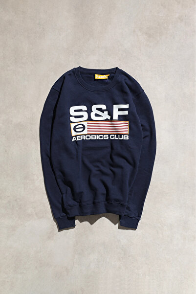 Superfly Navy Blue 3 Thread Sweatshirt