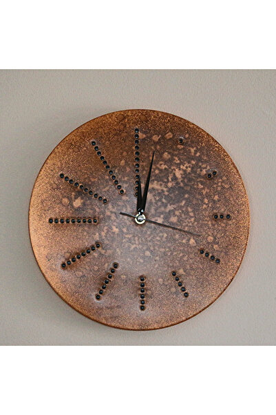 EMO Saf Bakır Duvar Saati, Bakır Duvar Saati, El Yapımı Bakır Duvar Saati, Vi...
