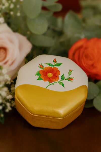 Sarisa Octagonal Jewelry & Gem Box 10 X 10 X 3.5 cm - Special Design Handmade...