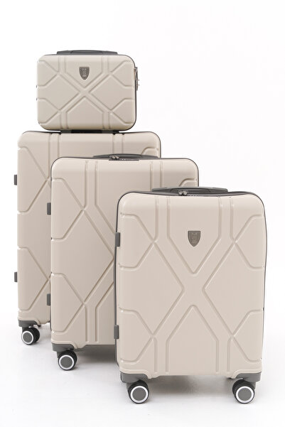 Solo Bag MÇS Büyük Orta Kabin Makyaj 4'lü Set Polipropilen Kırılmaz PP Siliko...