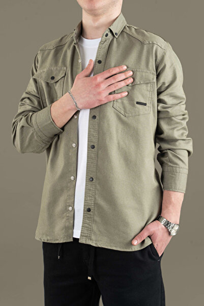 bombe Slim Fit Men's Denim Shirt