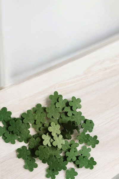 ÖZKARDEŞLER BABY 3cm Daisy Felt 100 Pieces Green