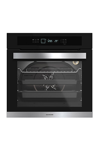 Silverline BO65T5B01 Touch Siyah Cam Ankastre Fırın