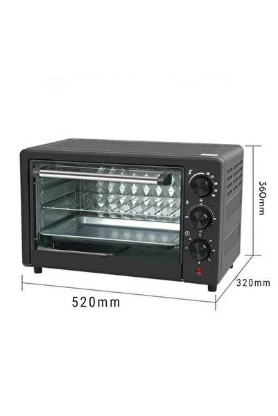 SokShop Electric Kitchen Oven 2600W – Leihmann 48L, Baking Tray, Grill and Rotisserie Function