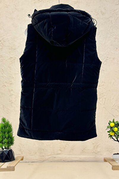 sahnemoda Sleeveless hooded long imported vest