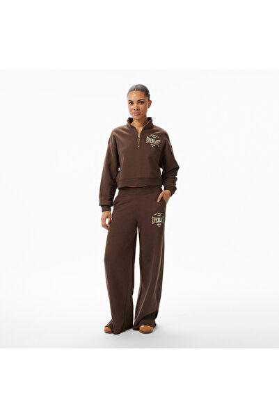 EVERLAST Γυναικείο φούτερ καφέ Bronx NYC