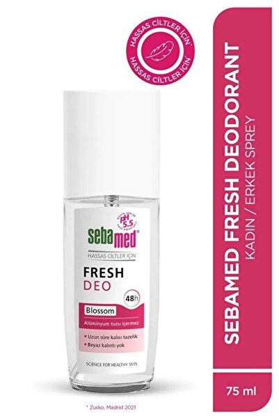 Sebamed Fresh Deo Blossom 75 ml Hassas Ciltlere Özel Aluminyumsuz 48 Saat Etkili Unisex Deodorant