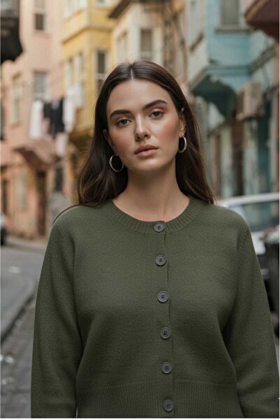 Cockatoo Women's Tilia Crop Cream Soft Textured Cardigan