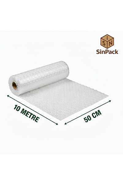 SinPack PATPAT BALONLU NAYLON 1.KALİTE 3 KATLI TAŞIMA EŞYA KORUMA PIT PIT AMBALAJ HAVALI NAYLON 50cmx10mt