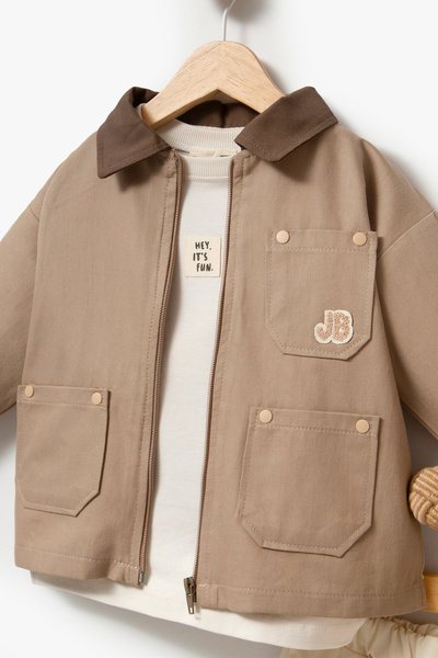 Jikko Baby Jb Embroidery Detailed 3 Piece Set 9074