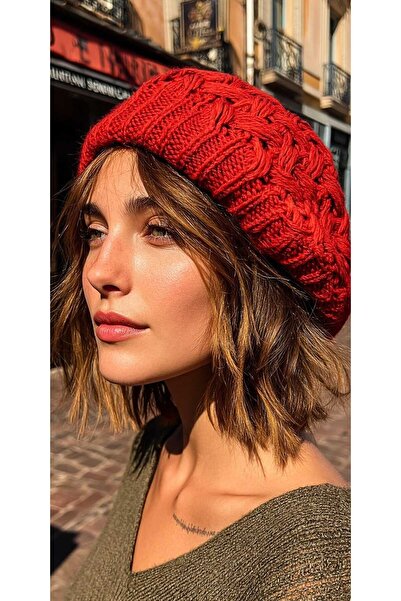 LAGRANZE Double Layer Knitted Painter Beanie