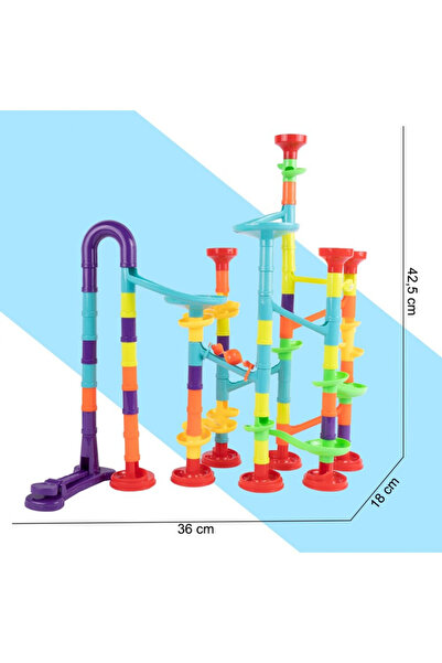 MalPlay Malplay children's construction set, ball track and 113 multicolored elements, size 36 x