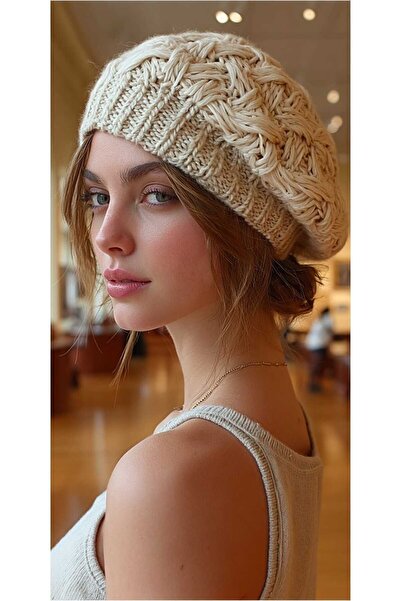 LAGRANZE قبعة رسام محبوكة بطبقة مزدوجة