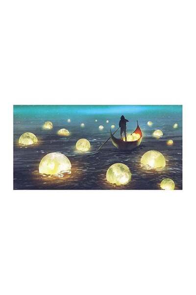 Sasb لوحة ديكور حائط بدون إطار متعددة الألوان 30×15 سم