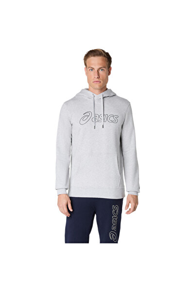 Asics 2031E187-020 OTH HOODIE Gri Normal Düz Erkek Sweatshırt