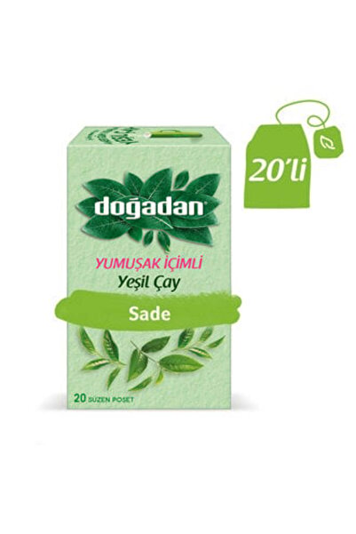Doğadan شاي أخضر ناعم الملمس 20 قطعة 22 جرام (12 قطعة) × 3 عبوات