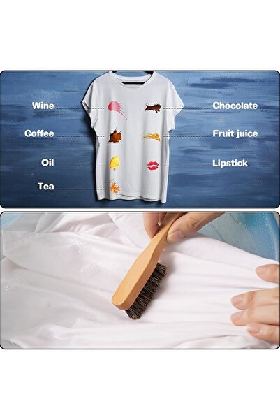 FONIX Wooden Shoe Cleaning Brush - ShoeCare Line, Sturdy Bristles, Ergonomic Handle, Brown