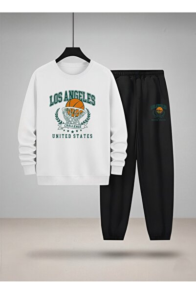 LORVEX Swea tricou pentru băieți - Set de trening cu guler rotund, imprimat c...