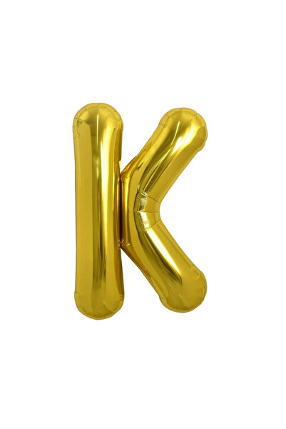 SDEPOT balon folie metalică, litera K, auriu, 40 cm