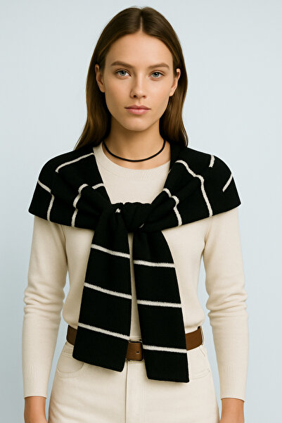 Wega Moda Square Patchwork Scarf - Sports Knitwear Knitted Shoulder Scarf |   Unisex Boho Shawl - Scarf